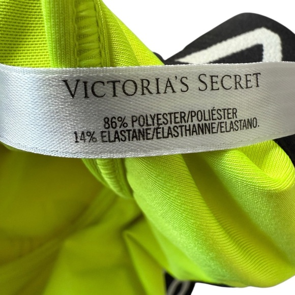 Victoria's Secret VSX Sport Neon Green Sports Bra Size L Gym Training Running - Picture 5 of 6
